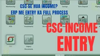 UniteERP.in Me CSC Se Hua Income Ka Entry Kaise Kare | ERP Income Module Full Guide by Rasmi Ranjan