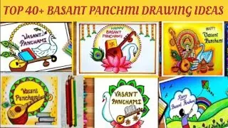 VASANT PANCHAMI DRAWING IDEAS/BASANT PANCHAMI POSTER/BASANT PANCHAMI DRAWING/BASANT PANCHAMI POSTER 