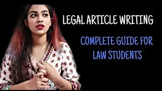 Legal Article Writing For Law Students | Format  Of Article | Drafting Article Step By Step | LH