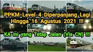 Kereta Api yang Beroperasi Pada Perpanjangan PPKM Level 4 Hingga 16 Agustus