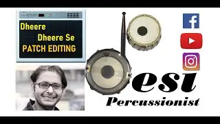 PATCH EDITING | Dheere Dheere Se | SPD20 | Roland | Kumar Sanu | Ashiqui | Octapad | Percussion Pad