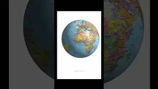 2D Map to 3D Globe in seconds! 🤯 Illustrator's Revolve effect is pure magic. #IllustratorTutorial