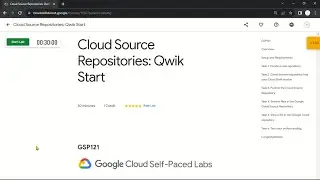Cloud Source Repositories: Qwik Start | GSP121 | Solution