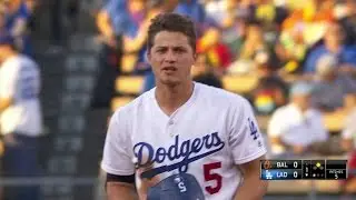 BAL@LAD: Seager extends his hitting streak to 18