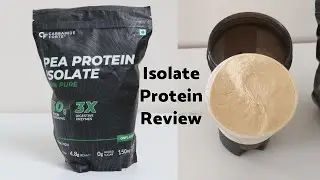 Carbamide Forte Pea Protein Isolate Powder Review | Plant Based Protein | NikGoals
