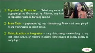 Salmasan, Marifer - Kontemporaryung Isyu 10: Migrasyon