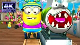 [4K]  BRATT'S WORKOUT MINION AND ITS APPLE WORM \ MINION RUSH /