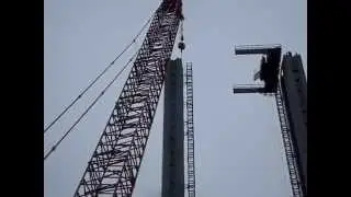 NIPIGON RIVER SUSPENSION BRIDGE  HIGH CRANE
