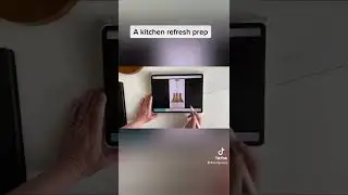 Interior design app that uses photos : example of a kitchen remodel.