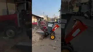 wood chipper shredder machine#mabens #agriculture #cubcart #machinery #viral #viralvideo