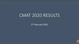 CMAT 2020 RESULTS ANALYSIS & LETS FOCUS ON MBA CET 2020 #CMAT2020 #CMAT #MBACET #CET2020