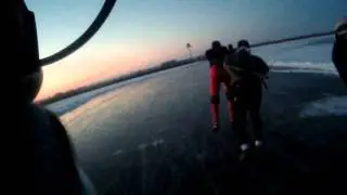 tussen drylst IJlst en waldsein. elfstedentocht