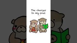 You recharge me #couplegoal #healingthroughlove #otter #animation #comic #cuddle #love #kiss #viral