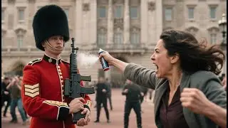 Karen Tried to Overpower a Royal Guard With Pepper Spray &mdash; but His Steel-Hard Stare Shocked Onlooker