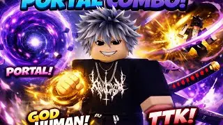 This Portal Combo is BROKEN 😈 | God Human + TTK (Blox Fruits PvP)