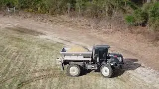 Farming South Spreading Lime on fields 2024
