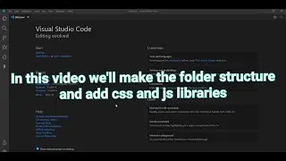 Make a folder structure and add css and js link