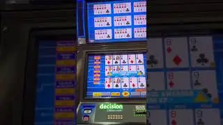 Dealt straight powerhouse poker! #casino #casinogames #videopoker