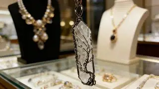Natural Clear Quartz Pendants: Macram&eacute; vs. Wire-Wrapped Tree of Life &ndash; 100% Handmade