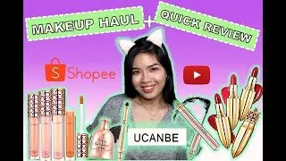 SHOPEE HAUL + UCANBE MAKEUP REVIEW (ENGLISH) ALI EXPRESS MAKEUP