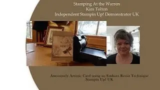 Awesomely Artistic Emboss Resist Card in Tip Top Taupe Stampin Up! UK