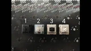 Sound test between Cherry MX Black,Gateron Milk Cream Stem,Novelkey Cream Black Stem,Novelkey Cream.