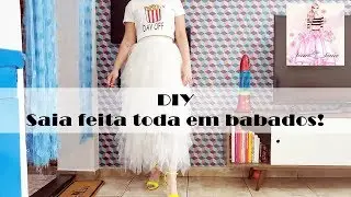 DIY - Saia feita toda de babados - Curso de Corte e Costura - Passo a Passo