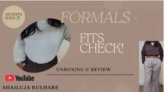 Meesho haul- (collection of formal pants/shirt