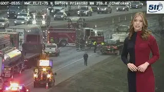 Major crash on I-75 North in Cherokee County