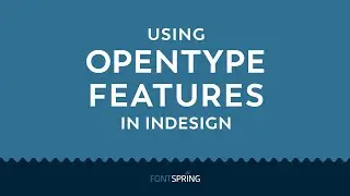 How to use Opentype font features in Indesign