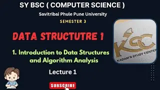 Sy BCS || Data Structure 1 || 1. Introduction to Data Structures and Algorithm Analysis || Lecture 1