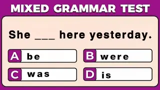 Mixed English Grammar Questions 📚❓✍️