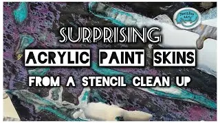 Happy Accident: Stencil Acrylic Paint Skins