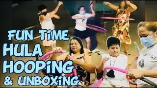 FUN TIME/SATISFYING VIDEO/HULA HOOP/UNBOXING/WEIGHTED HULA HOOP FIRST TIME #hulahoop #funtime#family