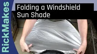 Folding a Collapsible Windshield Sun Shade