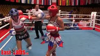 2018 WAKO ME kickbox K1  52kg  Chochlikova SVK vs Karabulut TUR