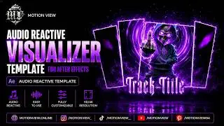 Audio Reactive Visualizer Template For After Effects #aftereffects #template #audiovisualizer