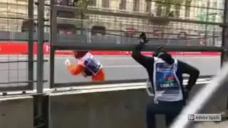 Azerbaijan GP | Brave Intervention retrieving Largest Debris at Last Second