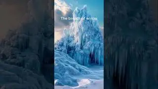 The breath of winter #winter #winterice #icewaterfall #winterforest #iceforest #wintermountains