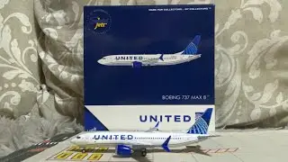 Gemini Jets 1:400 scale United Airlines 737 MAX 8 [HD]
