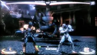 Injustice - Deathstroke 39%/52% Midscreen Combos (Meterless/Super)