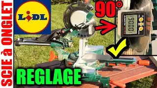 PARKSIDE scie à onglet radiale PZKS 2000 A1 LIDL problème Réglage précision butée 0°/90° et 45°