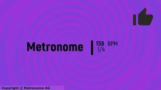 158 BPM 1/4 Metronome