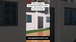 POV: I Bought an Expandable Prefab Home from Amazon. What&rsquo;s Inside?! #amazonhome #shorts