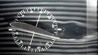 Smoking Visualization of air flow around airfoil NACA4412, Re=5000