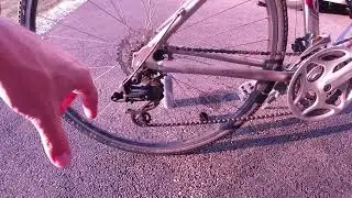 Sagging Bike Chain   Easy Fix!  No reverse pedal