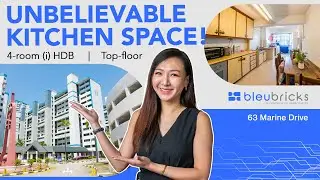 Singapore HDB | High Floor 4-Room HDB | Home Tour | $580K | 63 Marine Drive | bleubricks By PLB