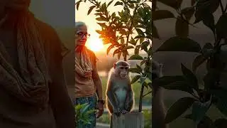 Grandmother & Monkey Planted a Lemon Tree &mdash; What Happened Will Break Your Heart 😭 #aishorts