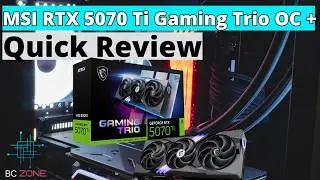 Обзор MSI GeForce RTX 5070 Ti Gaming Trio OC Plus ✅