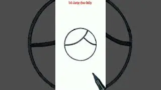 How to Draw Girl Face - Cartoon Drawings using Circle Shape